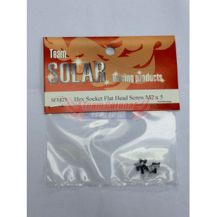 TEAM SOLAR HEX SOCKET FLAT HEAD SCREW (8PCS)  2MM / 2.5MM